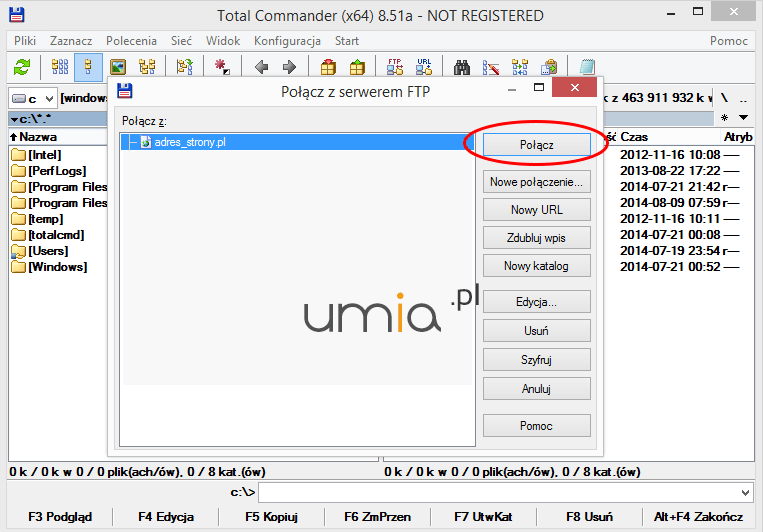 Konfiguracja Total Commandera FTP Konfiguracja Total Commandera FTP