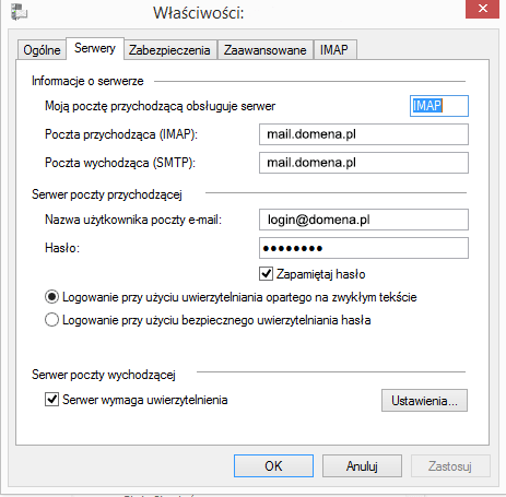 Konfiguracja Outloock Umia.pl Konfiguracja Outloock Umia.pl