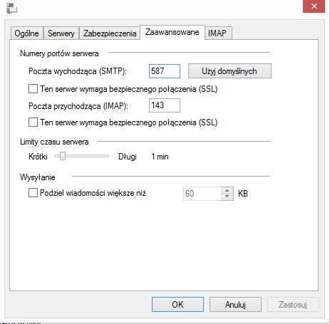 Konfiguracja Outloock Umia.pl Konfiguracja Outloock Umia.pl